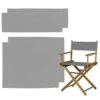 STAY GENT 2 Set Replacement Cover Canvas For Directors Chair, 20cm X 52cm + 52cm X 41cm, Grey -Home Table Chair Store 4129G9jBTEL