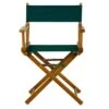 Casual Home Director's Chair ,Honey Oak Frame/Hunter Green Canvas,18" - Classic Height -Home Table Chair Store 412LHkH8IgL