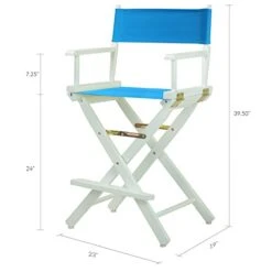 Casual Home 220-01/021-27 Director Chair 24" - Counter Height WhiteFrame/Turquoise Canvas 13 Casual Home 220-01/021-27 Director Chair 24" - Counter Height WhiteFrame/Turquoise Canvas -Home Table Chair Store 412ZTbOl4cL