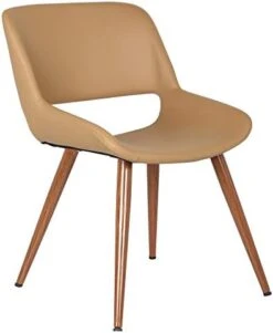Porthos Home Shane Armless Dining Chair, Water And Stain Resistant PU Leather Upholstery, Metal Legs With Wood Finish 15 Porthos Home Shane Armless Dining Chair, Water And Stain Resistant PU Leather Upholstery, Metal Legs With Wood Finish -Home Table Chair Store 413SfDiCZL. AC