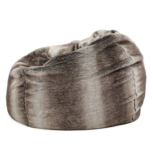 Heavy Metal Inc Meridian Bean Bag Plush Faux Fur Chair | Comfortable And Fun Beanbag For The Whole Family| Non-Spill Memory Foam Filling (Ash White) 5 Heavy Metal Inc Meridian Bean Bag Plush Faux Fur Chair | Comfortable And Fun Beanbag For The Whole Family| Non-Spill Memory Foam Filling (Ash White) - Image 3