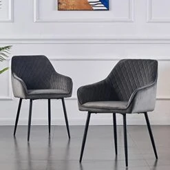 KEIVVAKN Velvet Dining Chairs Set Of 4 Green Velvet Upholstered Chairs For Dining Room Modern Tufted Dining Chair With Arms 22 KEIVVAKN Velvet Dining Chairs Set Of 4 Green Velvet Upholstered Chairs For Dining Room Modern Tufted Dining Chair With Arms -Home Table Chair Store 414UDU6m6LS. AC