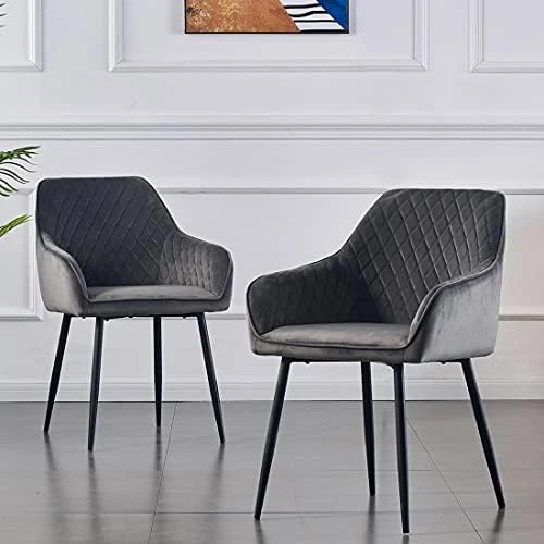 KEIVVAKN Velvet Dining Chairs Set Of 4 Green Velvet Upholstered Chairs For Dining Room Modern Tufted Dining Chair With Arms 8 KEIVVAKN Velvet Dining Chairs Set Of 4 Green Velvet Upholstered Chairs For Dining Room Modern Tufted Dining Chair With Arms - Image 6