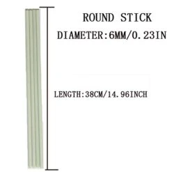 Upone Director Chair Replacement Fiberglass Round Stick For 18'' Directors Chairs Replacement Durable (2 Pair Director Chair Round Sticks) -Home Table Chair Store 414WixCvWIL