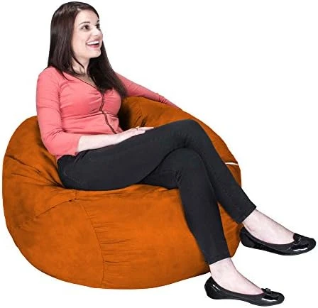 Jaxx Saxx 3 Foot Bean Bag Chair With Removable Cover, Cinnabar 13 Jaxx Saxx 3 Foot Bean Bag Chair With Removable Cover, Cinnabar - Image 11