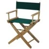 American Trails Extra-Wide Premium 18" Director's Chair Natural Frame With Hunter Green Canvas