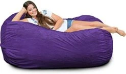 ULTIMATE SACK Lounger Bean Bag Chair: Giant Foam-Filled Furniture - Machine Washable Covers, Double Stitched Seams, Durable Inner Liner, And 100% Virgin Foam. Corner Chair. (Pink, Fur) -Home Table Chair Store 415oV3tnNZL. AC