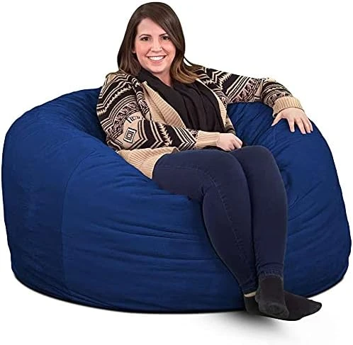 ULTIMATE SACK 4000 (4 Ft.) Bean Bag Chair Cover In Multiple Colors: Cover ONLY. (4000, Electric Blue Suede) 15 ULTIMATE SACK 4000 (4 Ft.) Bean Bag Chair Cover In Multiple Colors: Cover ONLY. (4000, Electric Blue Suede) - Image 13