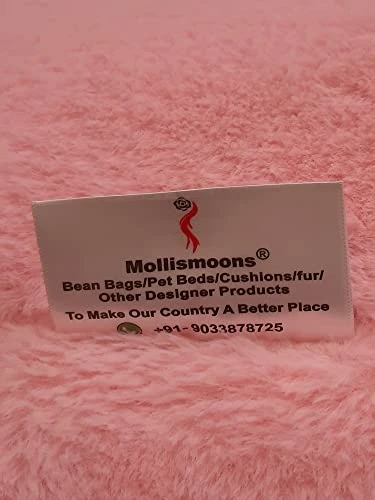 Mollismoons Pink Fur Bean Bag Supper Soft Bean Bag For Home Bean Bags Pink Color Bean Bag Chair Luxury Bean Bags (XXL For Teenager, Without Beans Covers Only) 6 Mollismoons Pink Fur Bean Bag Supper Soft Bean Bag For Home Bean Bags Pink Color Bean Bag Chair Luxury Bean Bags (XXL For Teenager, Without Beans Covers Only) - Image 4