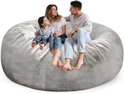 HWIVGKU Bean Bag Chairs, Giant Bean Bag Chair For Adults, 4ftbean Bag CoverComfyBean Bag Bed (No Filler, Cover Only) Fluffy Lazy Sofa (White), 4ft(120 * 65cm) 21 HWIVGKU Bean Bag Chairs, Giant Bean Bag Chair For Adults, 4ftbean Bag CoverComfyBean Bag Bed (No Filler, Cover Only) Fluffy Lazy Sofa (White), 4ft(120 * 65cm) -Home Table Chair Store 416YkN3WuDL. AC