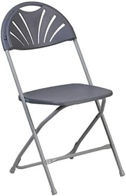 Flash Furniture 2 Pack HERCULES Series 650 Lb. Capacity Black Plastic Fan Back Folding Chair -Home Table Chair Store 417UqE1ebgL. AC