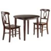 Winsome Clayton, 35.98" W X 35.98" D X 29.13" H, Walnut, 3 Count -Home Table Chair Store 417fe9Qx8VL