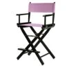 Casual Home 220-02/021-22 Director Chair 24" - Counter Height BlackFrame/Pink Canvas -Home Table Chair Store 417kM95RwEL