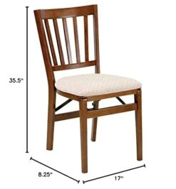 Stakmore School House Folding Chair Finish, Set Of 2, Fruitwood -Home Table Chair Store 417nST3b9oL