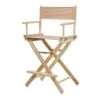 Casual Home 24" Director's Chair Natural Frame With Tan Canvas, Counter Height 2 Casual Home 24" Director's Chair Natural Frame With Tan Canvas, Counter Height -Home Table Chair Store 418W85SSp4L