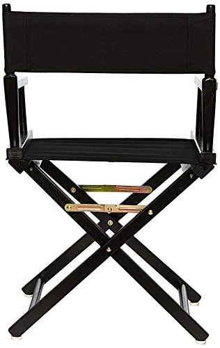 Casual Home Director's Chair ,Black Frame/Black Canvas,18" - Classic Height 4 Casual Home Director's Chair ,Black Frame/Black Canvas,18" - Classic Height - Image 2