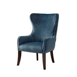 Madison Park Hancock Button Tufted Back Accent Chair Blue See Below (FPF18-0468)