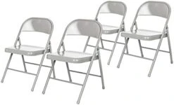OEF Furnishings (4 Pack) Steel Folding Chairs, Grey 17 OEF Furnishings (4 Pack) Steel Folding Chairs, Grey -Home Table Chair Store 419WZGToZL. AC