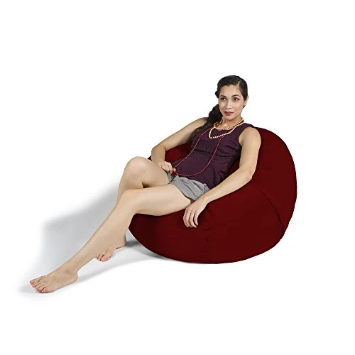 Jaxx Saxx 3 Foot Bean Bag Chair With Removable Cover, Cinnabar 4 Jaxx Saxx 3 Foot Bean Bag Chair With Removable Cover, Cinnabar - Image 2