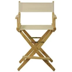 American Trails Frame Natural Canvas 24" H Counter Height Directors Chair -Home Table Chair Store 41AQfyU2O7L
