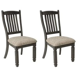 Signature Design By Ashley Tyler Creek Dining Room Upholstered Chair, 2 Count, Antique Black