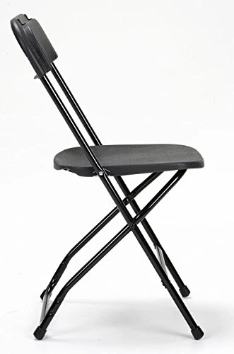 ZOWN Commercial 300 Lb. Use Rate Heavy Duty, Injection Mold Banquet Folding Chair With Comfortable Contoured Back, Black, 8 Pack 4 ZOWN Commercial 300 Lb. Use Rate Heavy Duty, Injection Mold Banquet Folding Chair With Comfortable Contoured Back, Black, 8 Pack - Image 2