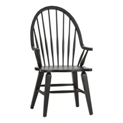 Liberty Furniture Industries Windsor Back Arm Chair, W25 X D25 X H41, Black -Home Table Chair Store 41Bvqp3TZlL