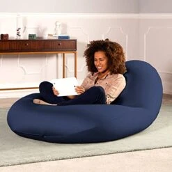 Jaxx Nimbus Spandex Bean Bag Chair For Adults-Furniture For Rec, Family Rooms And More, Large, Navy 14 Jaxx Nimbus Spandex Bean Bag Chair For Adults-Furniture For Rec, Family Rooms And More, Large, Navy -Home Table Chair Store 41C0tu528ML