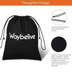 Waybelive 2 Pieces Bean Bag Game Carrying Bag, Canvas Cornhole Carrying Case With Cornhole Bean Bag Tote Carry Case, Weatherproof Bags, Black 11 Waybelive 2 Pieces Bean Bag Game Carrying Bag, Canvas Cornhole Carrying Case With Cornhole Bean Bag Tote Carry Case, Weatherproof Bags, Black -Home Table Chair Store 41C9VfCFYvL