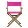 Casual Home 200-00/021-30 18" Natural Frame-Magenta Canvas Director Chair Classic Height -Home Table Chair Store 41CEdQxOpvL