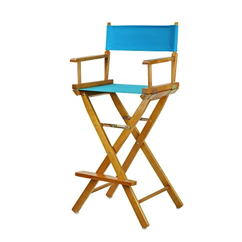 Casual Home 230-05/021-27 Director Chair 30" - Bar Height Honey OakFrame/Turquoise Canvas 3 Casual Home 230-05/021-27 Director Chair 30" - Bar Height Honey OakFrame/Turquoise Canvas