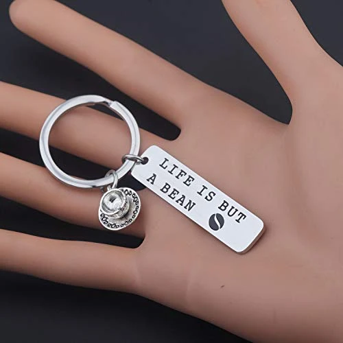Lywjyb Birdgot Coffee Lovers Gifts Life Is But A Bean Keychain Gift For Best Friends BFF Gift 5 Lywjyb Birdgot Coffee Lovers Gifts Life Is But A Bean Keychain Gift For Best Friends BFF Gift - Image 3