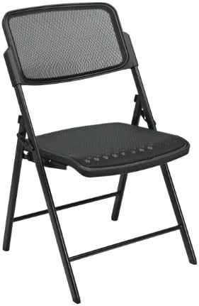 Office Star Deluxe Breathable ProGrid Seat And Back Folding Chair 2-Pack, Black Finish Frame 7 Office Star Deluxe Breathable ProGrid Seat And Back Folding Chair 2-Pack, Black Finish Frame - Image 5