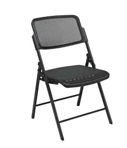 Office Star Deluxe Breathable ProGrid Seat And Back Folding Chair 2-Pack, Black Finish Frame 3 Office Star Deluxe Breathable ProGrid Seat And Back Folding Chair 2-Pack, Black Finish Frame