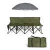 AOTIFARM Portable Sports Bench 4 Seat Folding Camping Chairs Team Sideline Bench Lawn Chairs Heavy Duty With Removable Seat Green XH4Y1A Folding Chairs -Home Table Chair Store 41E5CJi9IvL