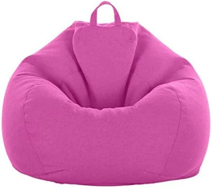 WAQIA Stuffed Animal Storage Bean Bag Chair Cover (No Filler) - Stuffable Zipper Beanbag Cover-Cotton Linen Memory Foam Beanbag Replacement Cover For Adults And Kids Without Filling 8 WAQIA Stuffed Animal Storage Bean Bag Chair Cover (No Filler) - Stuffable Zipper Beanbag Cover-Cotton Linen Memory Foam Beanbag Replacement Cover For Adults And Kids Without Filling - Image 6