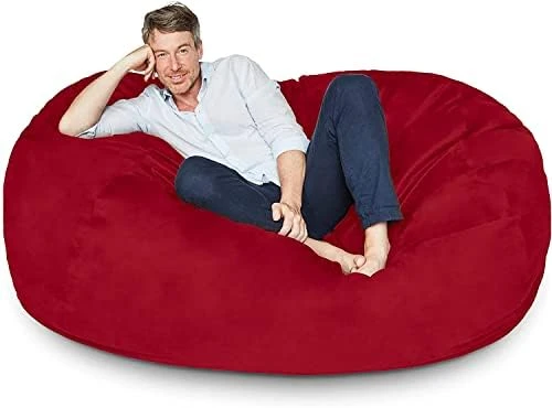 Lumaland Luxury Microsuede Outer Cover For Bean Bags Machine Washable 6-Foot Bean Bag Cover With Inlay In Dark Grey Cover And Inlay ONLY 10 Lumaland Luxury Microsuede Outer Cover For Bean Bags Machine Washable 6-Foot Bean Bag Cover With Inlay In Dark Grey Cover And Inlay ONLY - Image 8