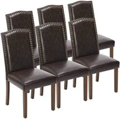 OLIXIS Dining Chairs Set Of 4, Living Room Chairs, Dining Room Chairs, Upholstered Fabric Dining Chairs, Parsons Chairs With Nailhead Trim And Wood Legs, Modern Armless Kitchen Side Chair, Dark Brown 24 OLIXIS Dining Chairs Set Of 4, Living Room Chairs, Dining Room Chairs, Upholstered Fabric Dining Chairs, Parsons Chairs With Nailhead Trim And Wood Legs, Modern Armless Kitchen Side Chair, Dark Brown -Home Table Chair Store 41EmNKiTnL. AC