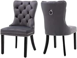 Civama Dining Chairs Set Of 6, Velvet Nikki Collection Dining Room Chair Upholstered Modern Luxury Tufted With Nailhead Trim Back Pull Ring Solid Wooden Legs, Beige 31 Civama Dining Chairs Set Of 6, Velvet Nikki Collection Dining Room Chair Upholstered Modern Luxury Tufted With Nailhead Trim Back Pull Ring Solid Wooden Legs, Beige -Home Table Chair Store 41EveTl71cL. AC