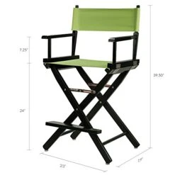 Casual Home 220-02/021-72 Director Chair 24" - Counter Height BlackFrame/Lime Green Canvas 11 Casual Home 220-02/021-72 Director Chair 24" - Counter Height BlackFrame/Lime Green Canvas -Home Table Chair Store 41F2acYNkZL