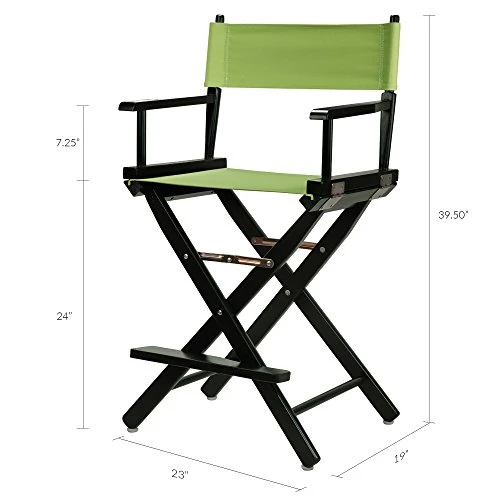 Casual Home 220-02/021-72 Director Chair 24" - Counter Height BlackFrame/Lime Green Canvas 7 Casual Home 220-02/021-72 Director Chair 24" - Counter Height BlackFrame/Lime Green Canvas - Image 5