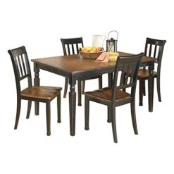 Signature Design By Ashley Owingsville Dining Room Table, Black/Brown -Home Table Chair Store 41FPQTruB4L