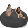 Chill Sack Bean Bags Large Bean Bag, 7-Feet, Charcoal Micro Suede -Home Table Chair Store 41FVe4ytD0L