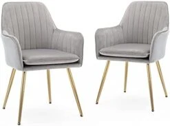 ASIMIL Living Room Chair Set Of 2 Accent Chairs Living Room Set Of 2 Modern Dining Chairs Velvet Dining Chairs Upholstered Dining Chairs Mid Century Modern Accent Chair Green -Home Table Chair Store 41FqhmZPPjS. AC
