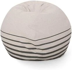 Christopher Knight Home Hudgeons 5 Foot Striped Bean Bag - Natural/Brown Stripes 27 Christopher Knight Home Hudgeons 5 Foot Striped Bean Bag - Natural/Brown Stripes -Home Table Chair Store 41G5ItSbuaL. AC