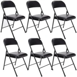 Westerly 2 Pack Black Padded Metal Folding Chair For Home Of Office -Home Table Chair Store 41GNgUEcwWL. AC
