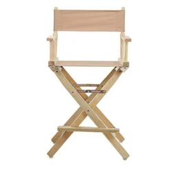 Casual Home 24" Director's Chair Natural Frame With Tan Canvas, Counter Height -Home Table Chair Store 41GOrti7IZL