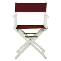 Casual Home 18" Director's Chair White Frame With Burgundy Canvas 12 Casual Home 18" Director's Chair White Frame With Burgundy Canvas -Home Table Chair Store 41GfQQ0dsiL