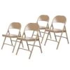 OEF Furnishings (4 Pack), Beige Heavy Duty Steel Folding Chair -Home Table Chair Store 41H89h4wBjL