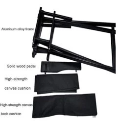 Makeup Artist Chair, Aluminium Lightweight Strong Folding Professional Makeup Artist Director Chair (Color : Pink) -Home Table Chair Store 41HDq5yiDjL